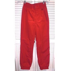 Obermeyer Lined Womens Ladies Red Ski Snowboard Winter Waterproof Pants Sz 10
